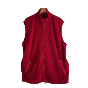 Boss HUGO BOSS Golf Fareway Red Fleece Vest XXL